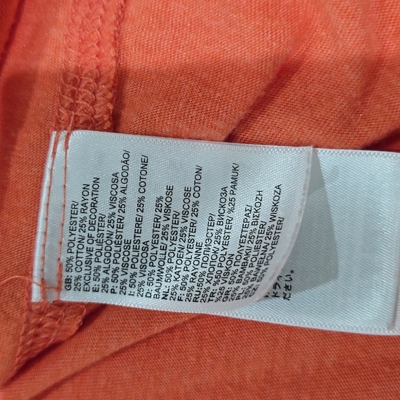 The North Face Women's Orange Graphic Tee Short Sleeve Top T-Shirt Medium - Picture 11 of 11